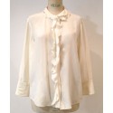 Blouse CHANEL off-white silk T44