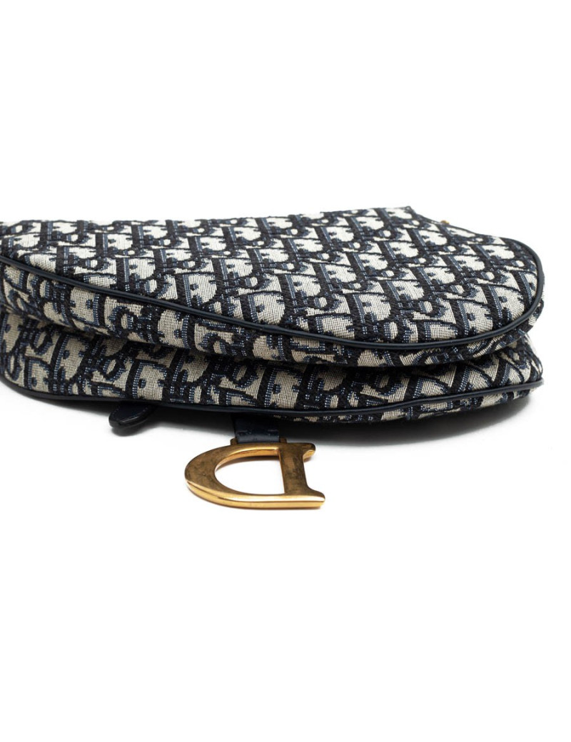 Sac DIOR Saddle toile oblique