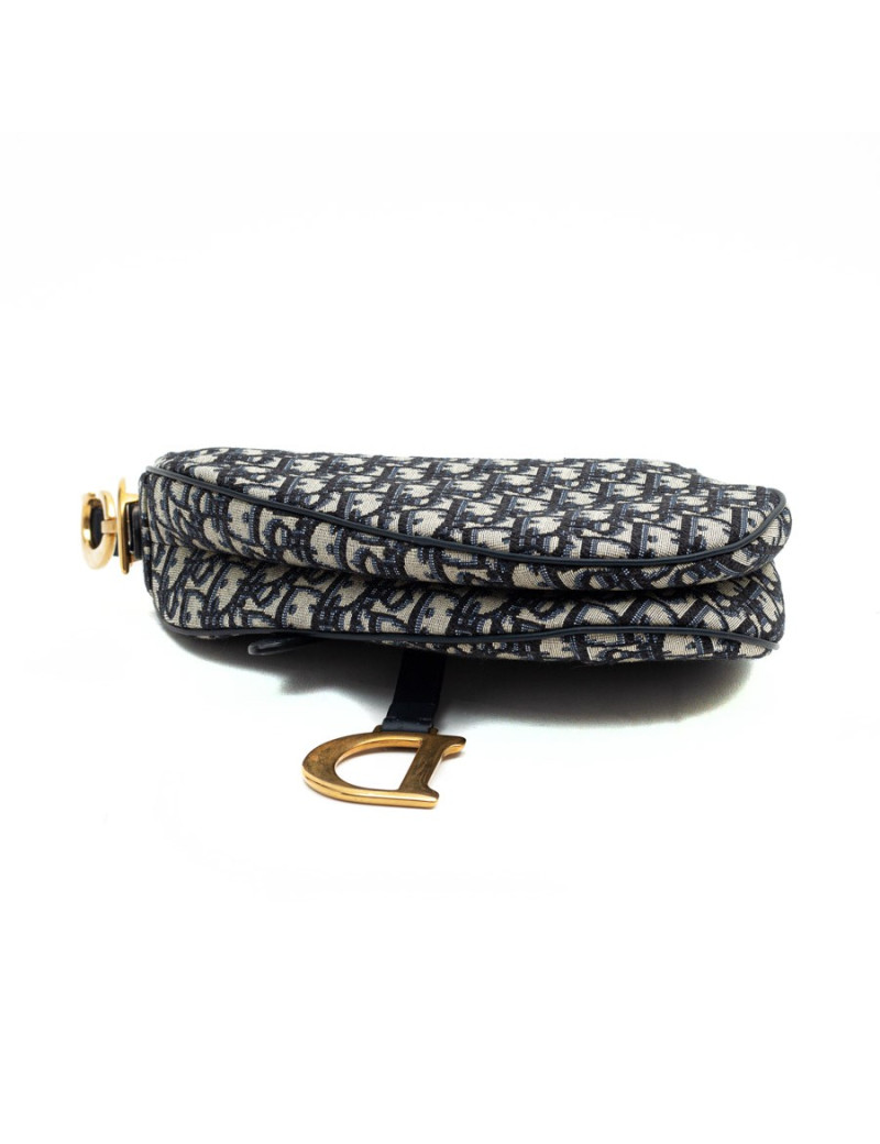 Sac DIOR Saddle toile oblique