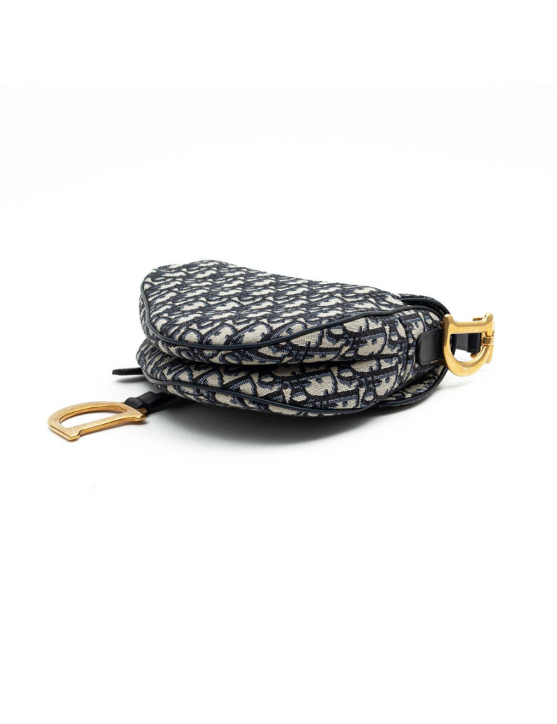Sac DIOR Saddle toile oblique