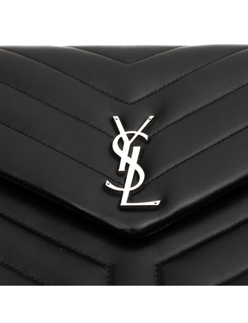 YSL Pochette SAINT LAURENT cuir noir