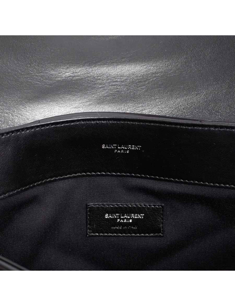 YSL Pochette SAINT LAURENT cuir noir