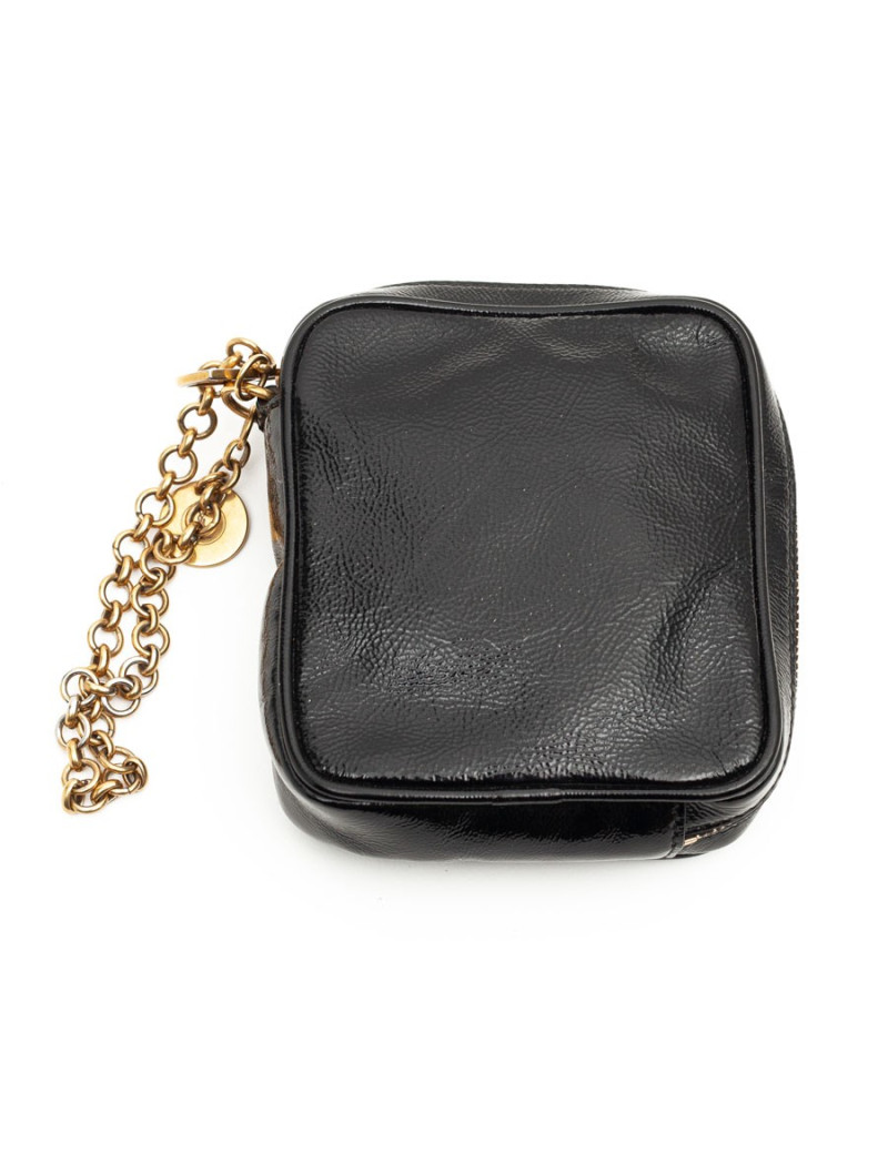 YSL Mini sac SAINT LAURENT cuir verni noir