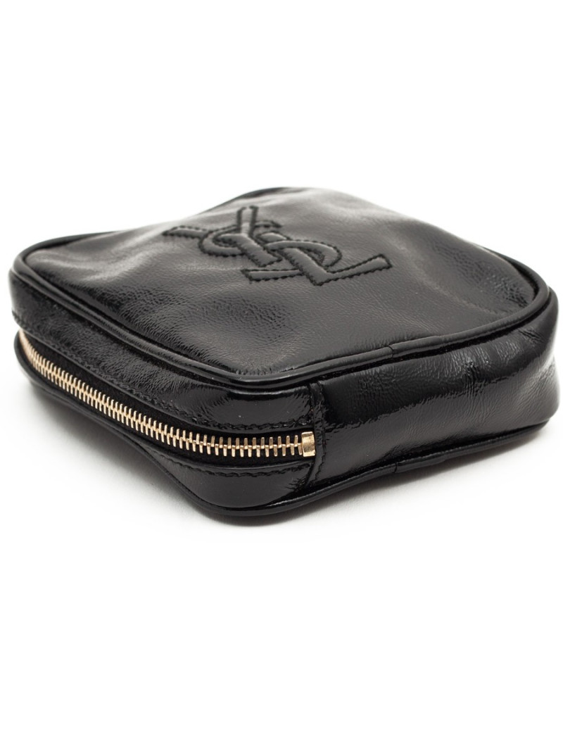 YSL Mini sac SAINT LAURENT cuir verni noir