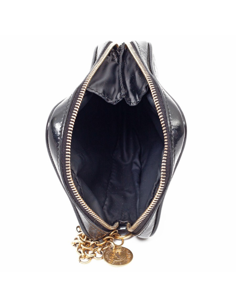 YSL Mini sac SAINT LAURENT cuir verni noir