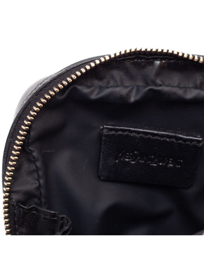 YSL Mini pochette SAINT LAURENT cuir verni noir