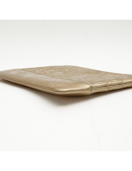 Pochette CHANEL cuir doré