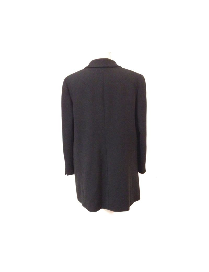 Veste CHANEL safari noire avec boutons blancs