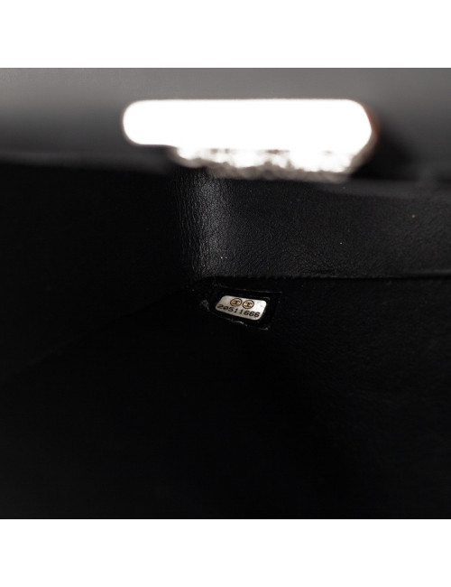 CHANEL Jumbo python noir