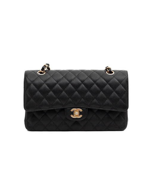 CHANEL sac a main timeless cuir caviar noir