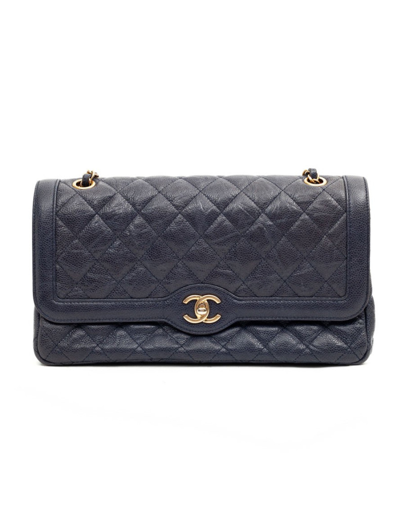 CHANEL Timeless cuir caviar bleu