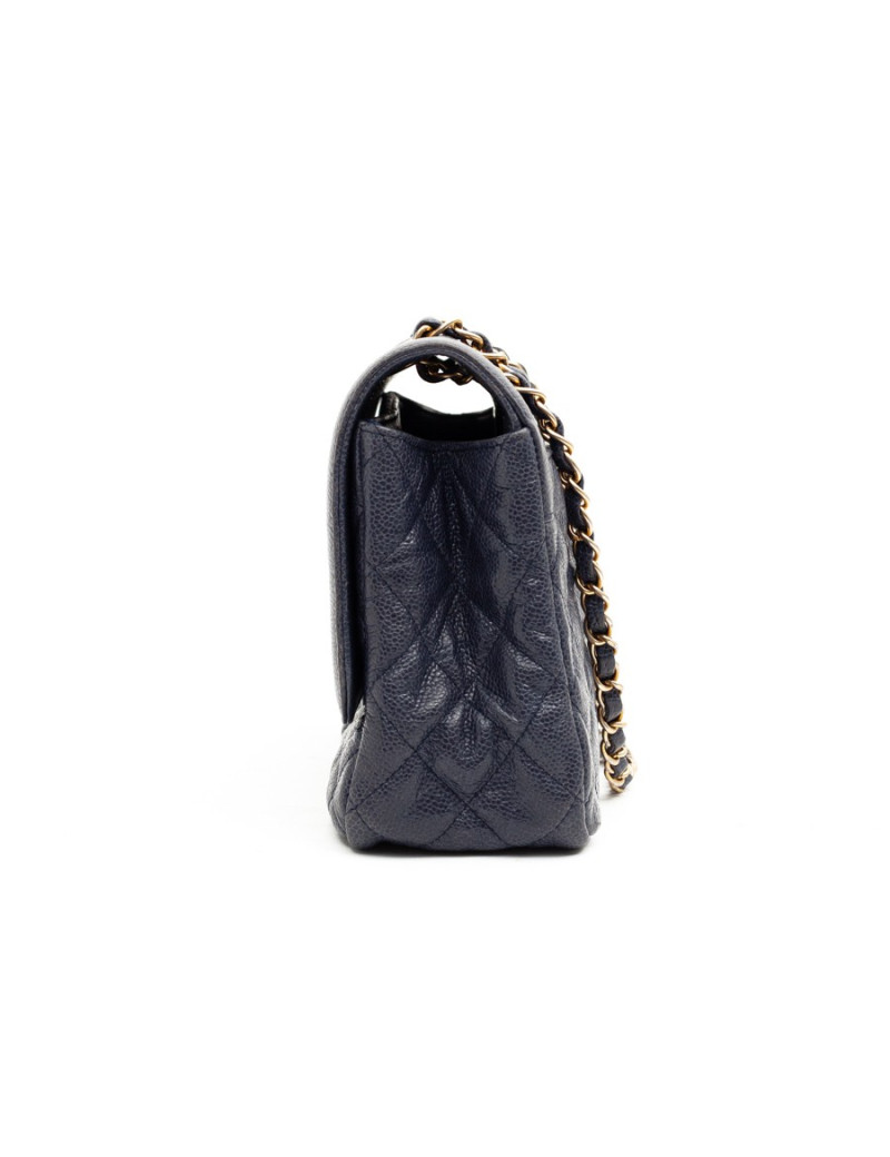 CHANEL Timeless cuir caviar bleu