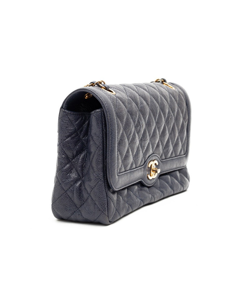 CHANEL Timeless cuir caviar bleu