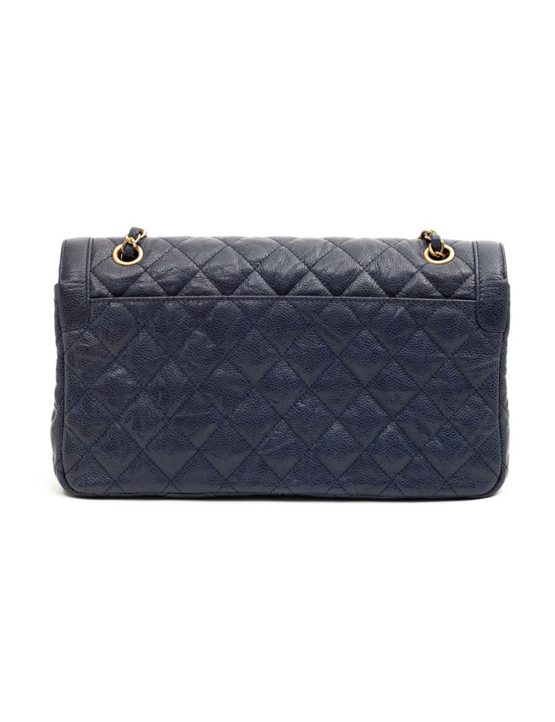 CHANEL Timeless cuir caviar bleu