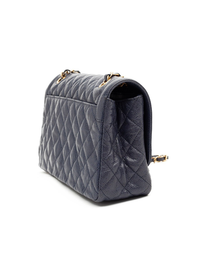 CHANEL Timeless cuir caviar bleu