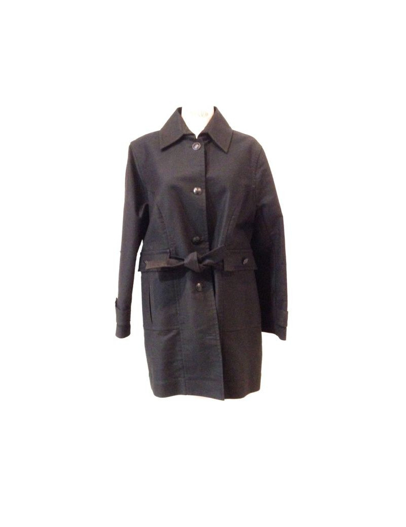 Veste CHANEL 3/4 en coton noir T 48