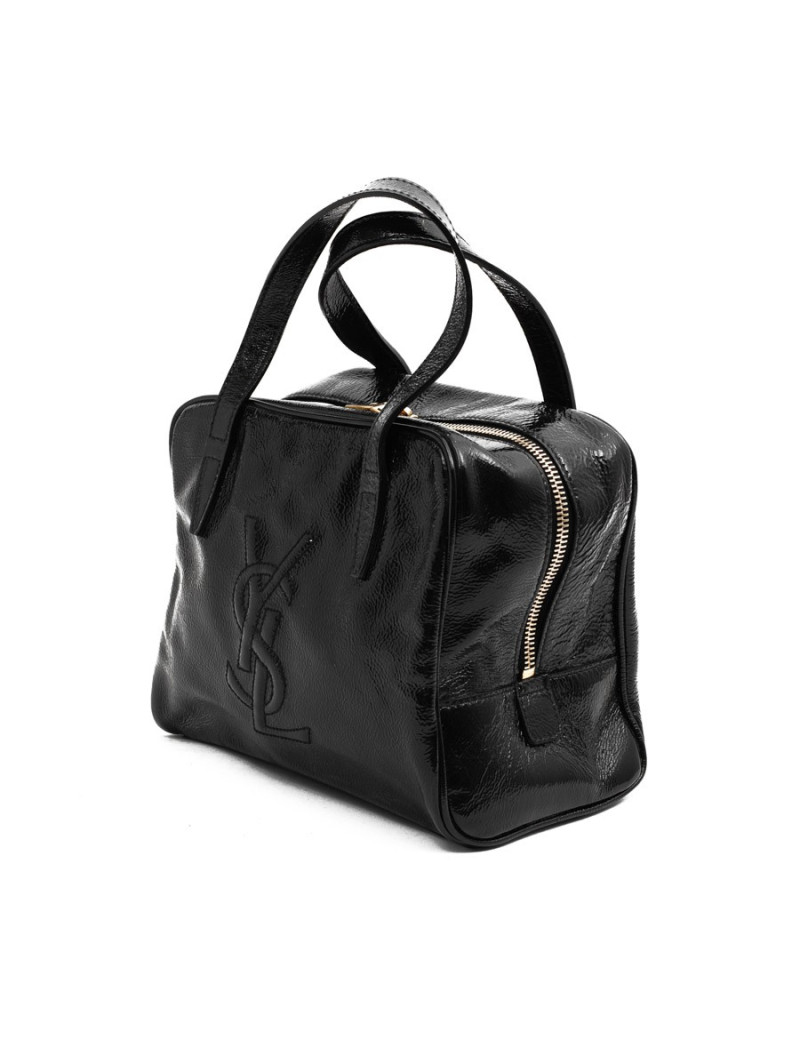 YSL sac SAINT LAURENT cuir verni noir
