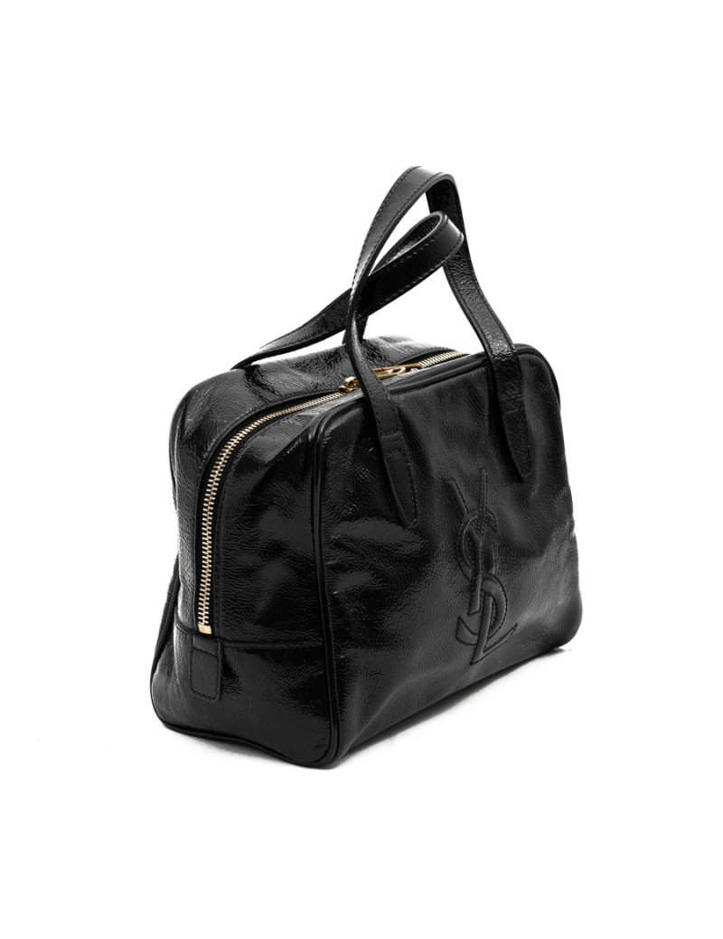 YSL sac SAINT LAURENT cuir verni noir