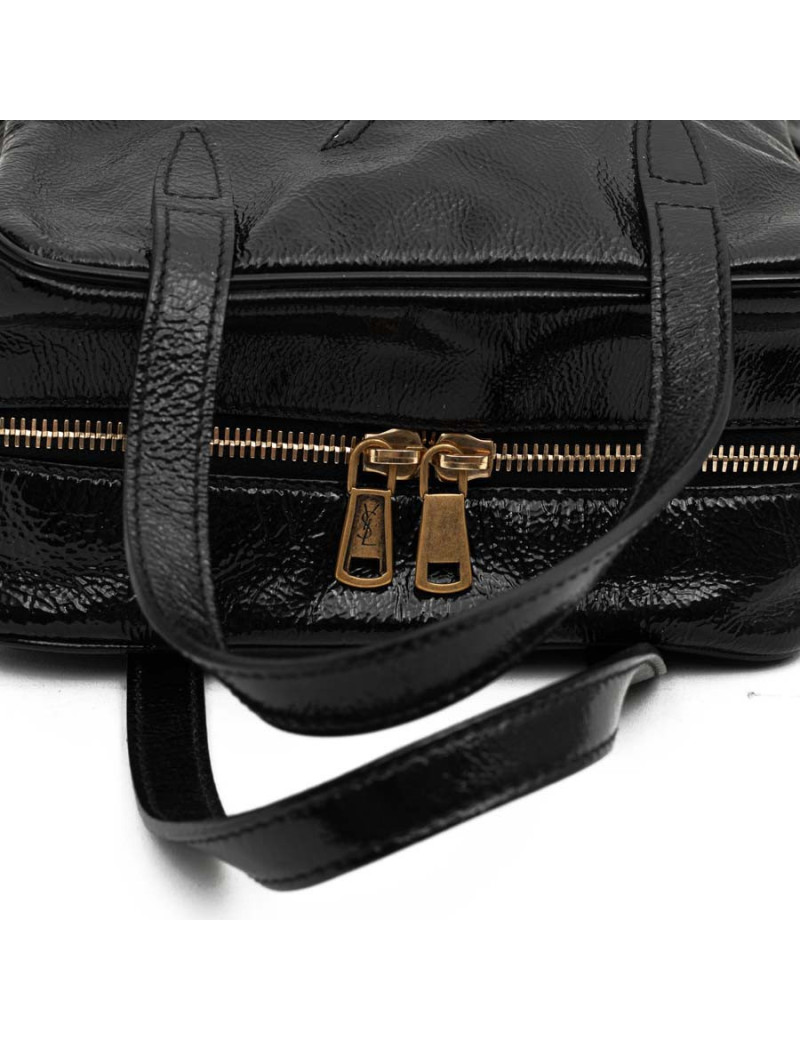 YSL sac SAINT LAURENT cuir verni noir