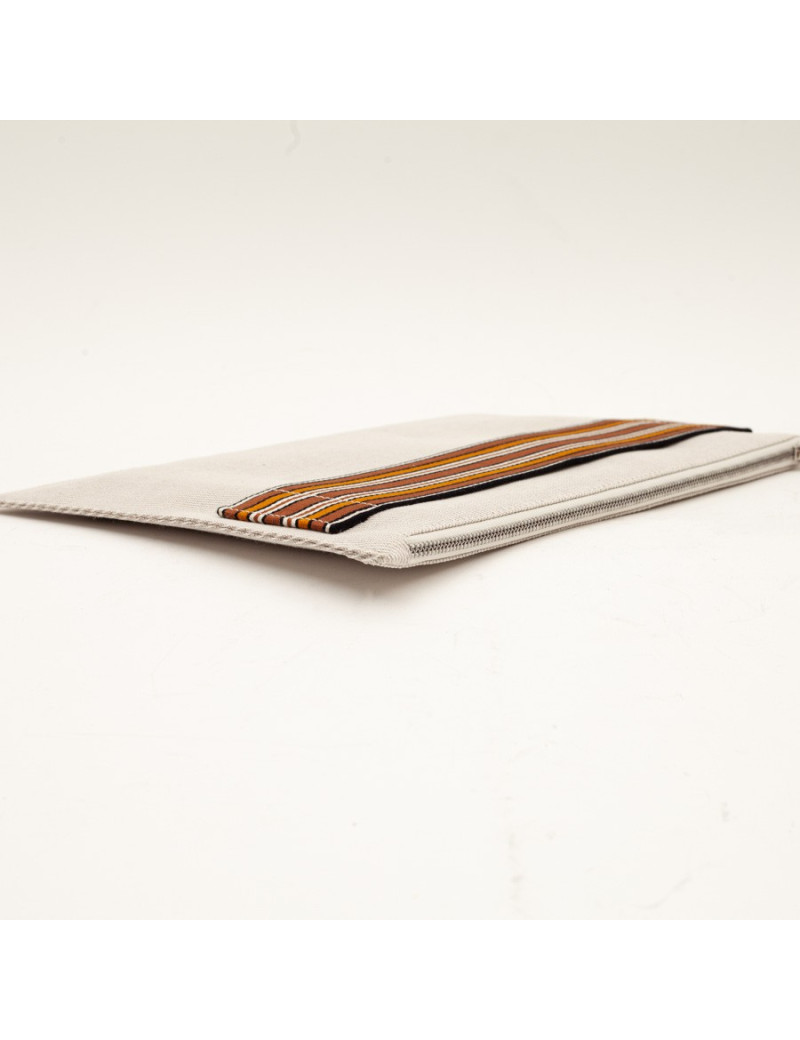 Pochette MULBERRY cuir grainé orange