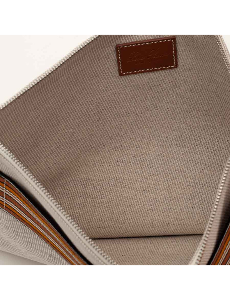 Pochette MULBERRY cuir grainé orange