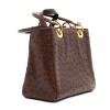 Dior Lady Dior sac autruche marron cacao