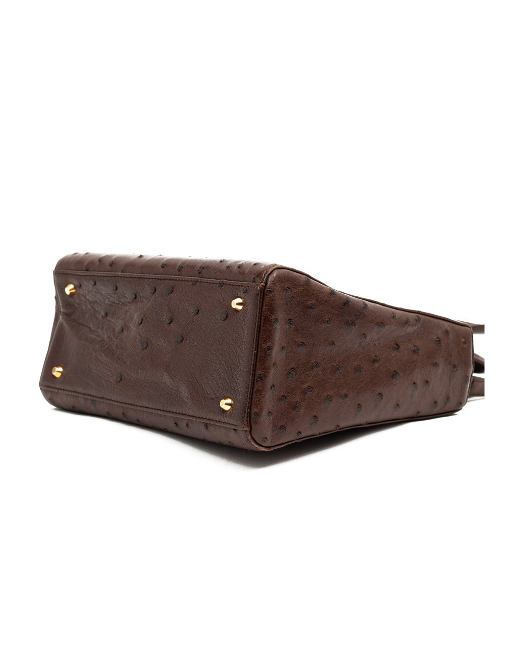 Dior Lady Dior sac autruche marron