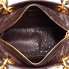 Dior Lady Dior sac autruche marron