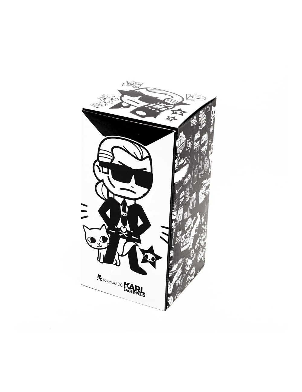 Figurine Karl Lagerfeld X Tokidoki noir et blanc