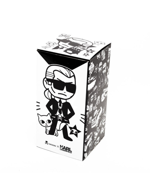 Figurine Karl Lagerfeld X Tokidoki noir et blanc