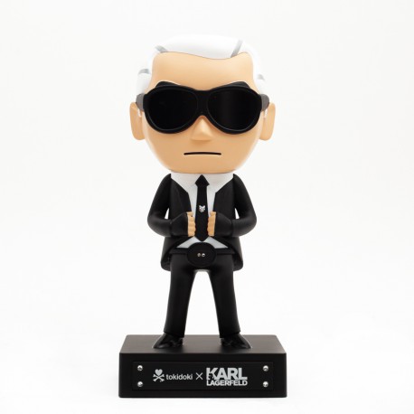 Figurine Karl Lagerfeld X Tokidoki noir et blanc