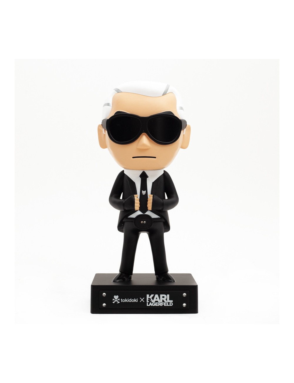 Figurine Karl Lagerfeld X Tokidoki noir et blanc