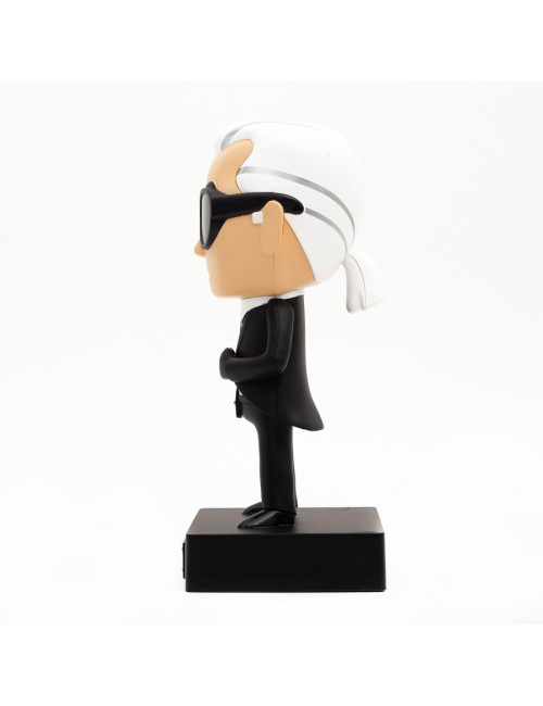 Figurine Karl Lagerfeld X Tokidoki noir et blanc
