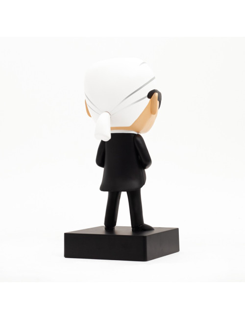 Figurine Karl Lagerfeld X Tokidoki noir et blanc