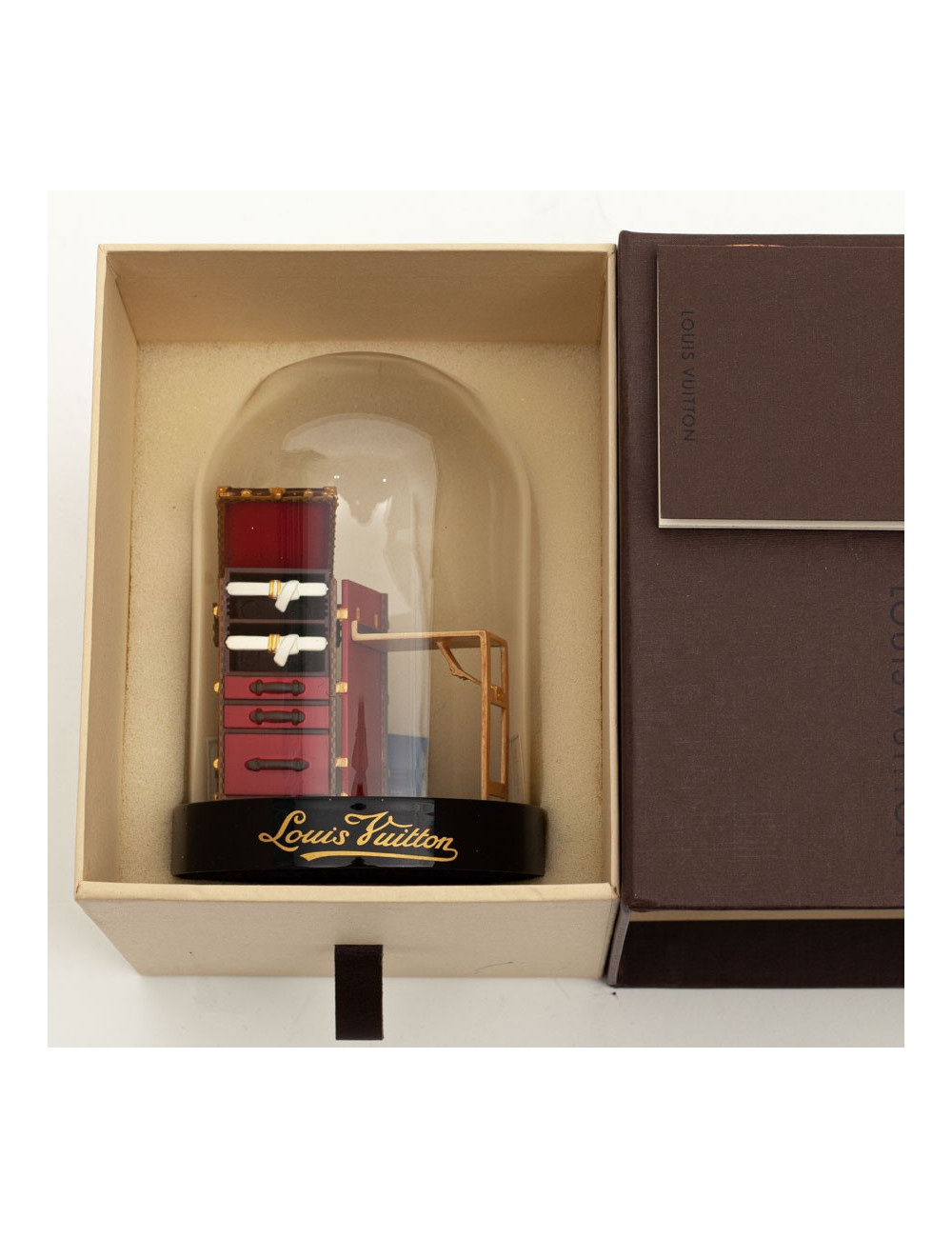 Globe LOUIS VUITTON Malle rouge 