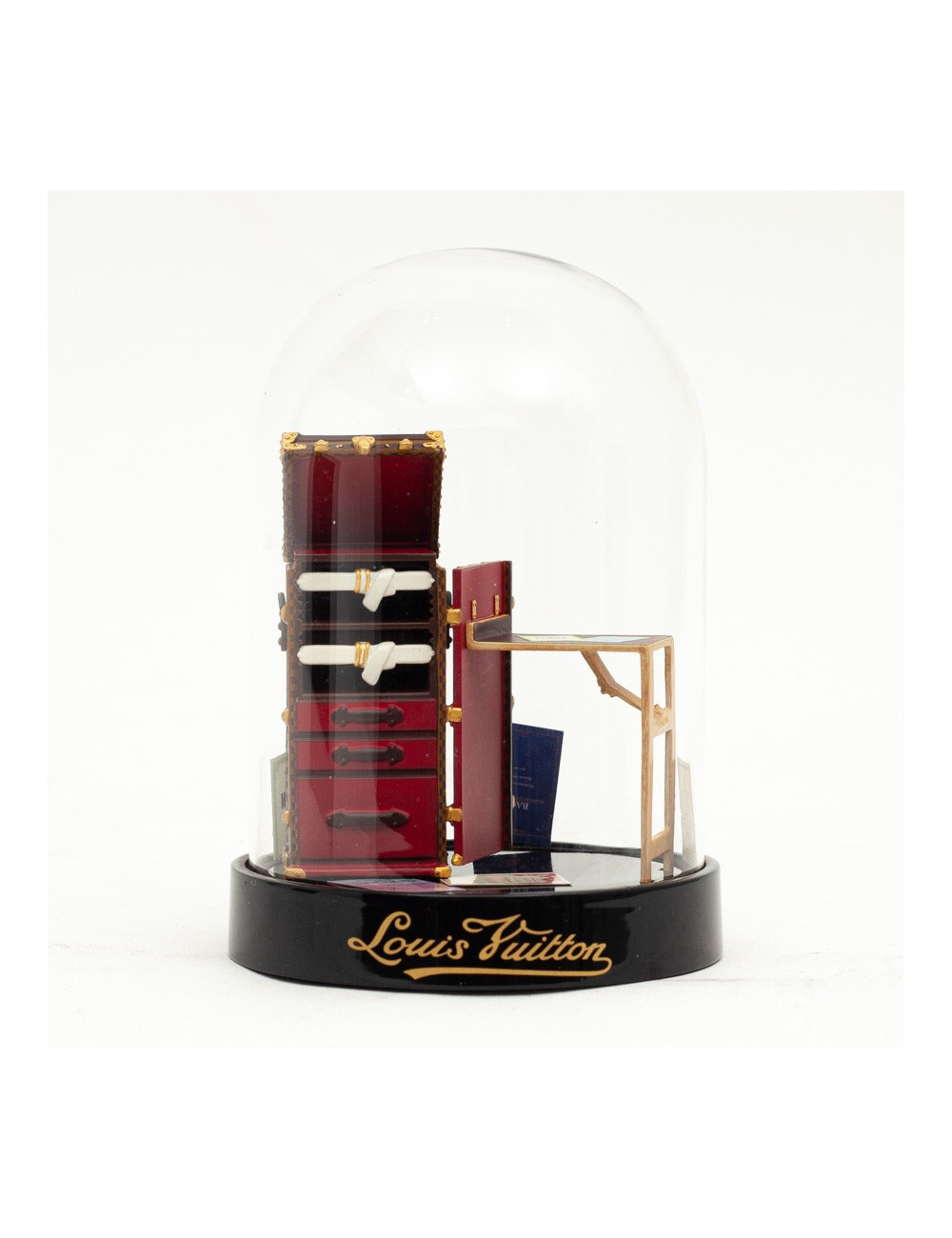 Globe LOUIS VUITTON Malle rouge 