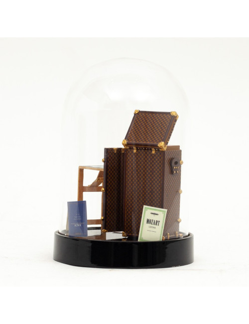 Globe LOUIS VUITTON Malle rouge 