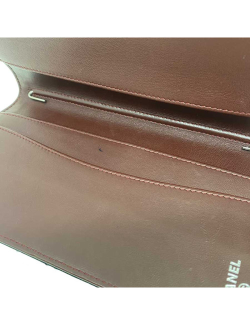 Porte repertoire CHANEL cuir noir