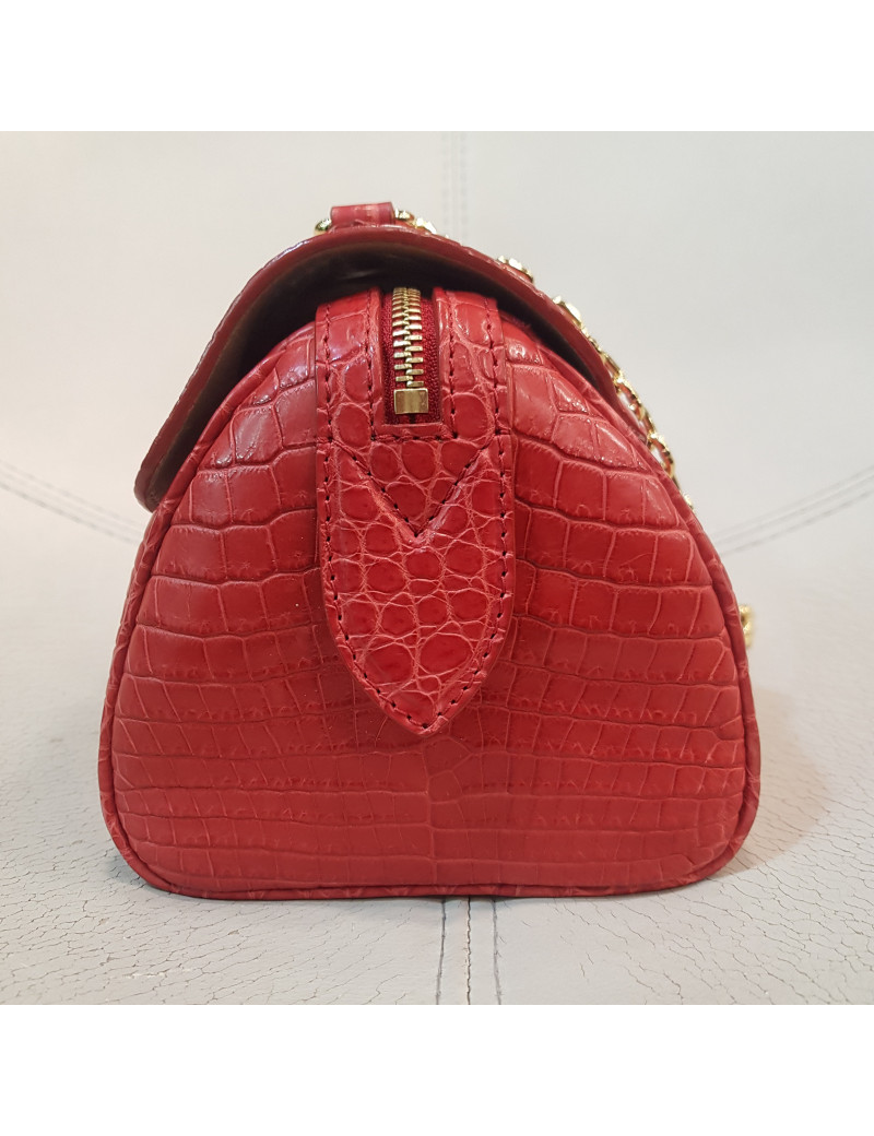 Sac rouge LOUIS VUITTON alligator 