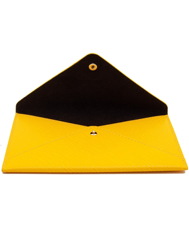 Pochette LOUIS VUITTON cuir jaune
