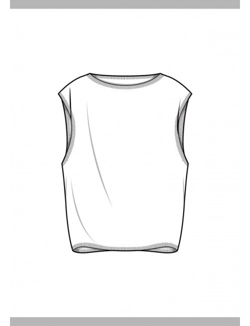 Top CHANEL soie noire