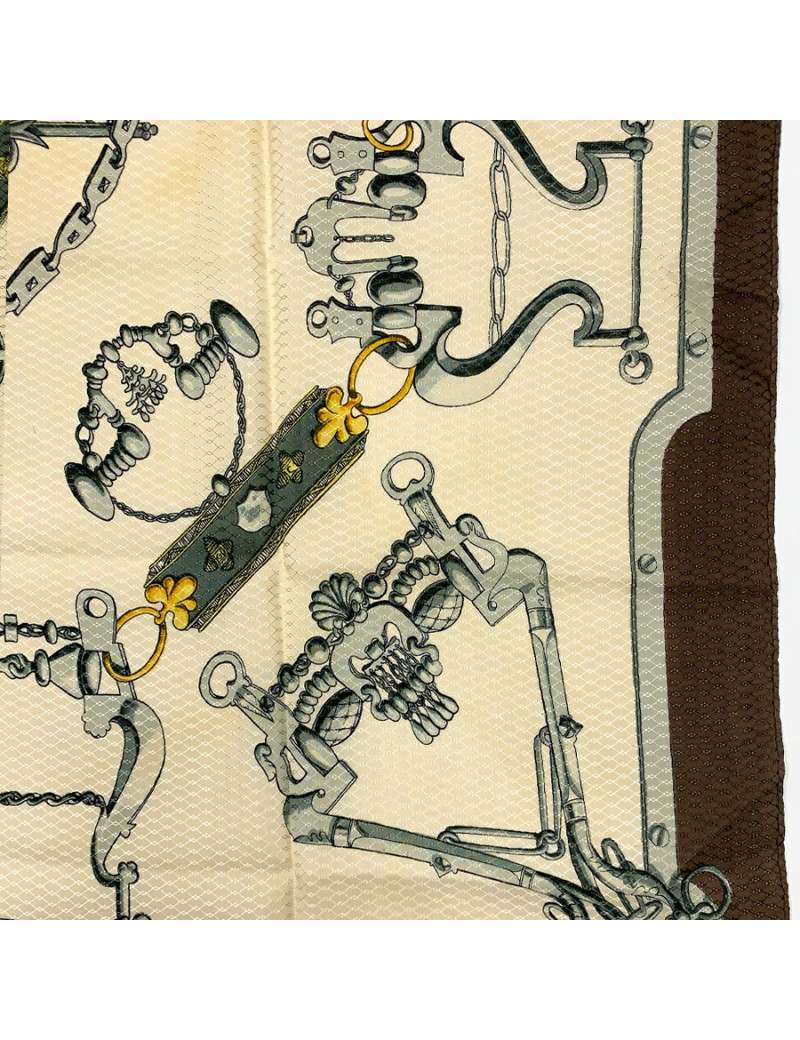 foulard HERMES " Mors et goumettes"