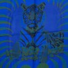 A NETTOYER Carré Hermès bleu nuit avec tigre