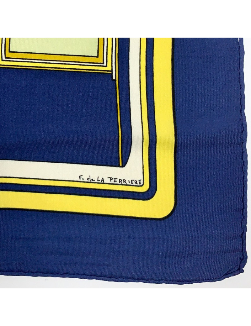 HERMES Les Coupés silk square scarf