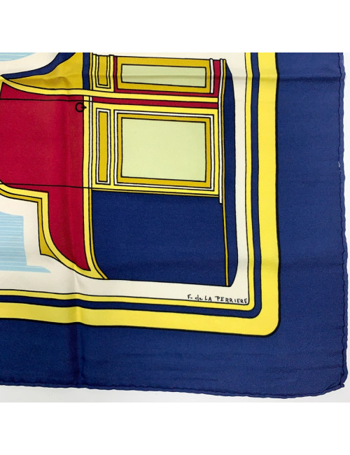 HERMES Les Coupés silk square scarf