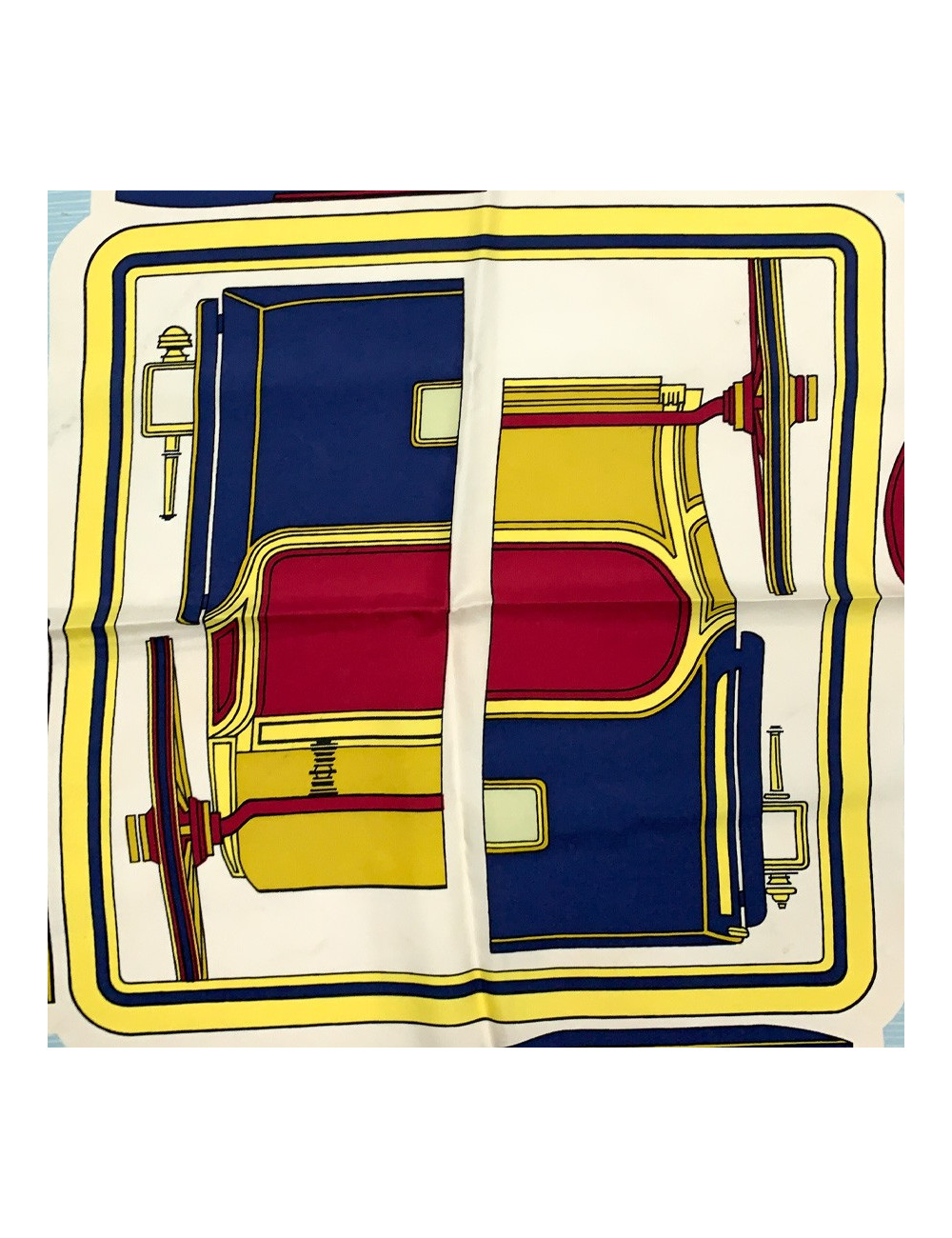 HERMES Les Coupés silk square scarf