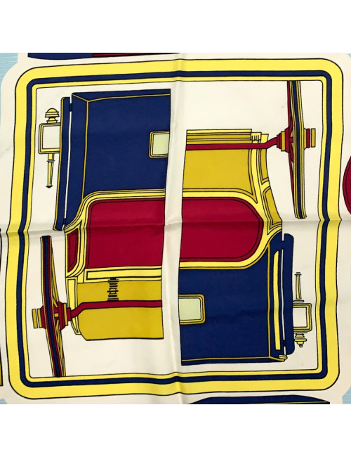 HERMES Les Coupés silk square scarf