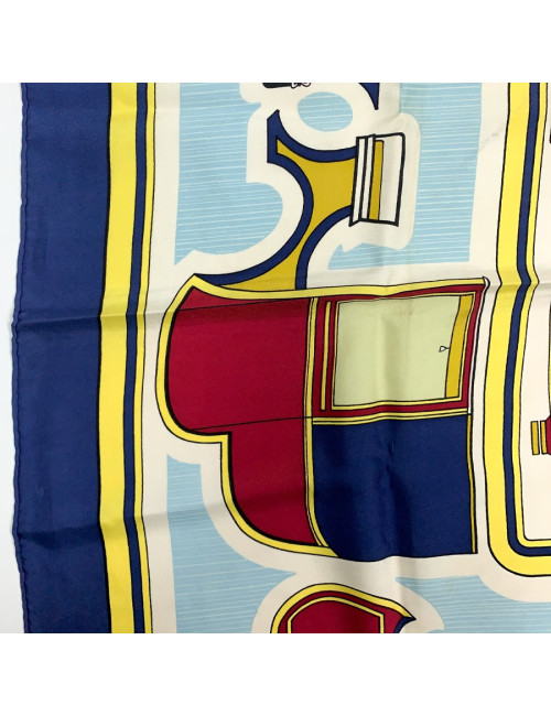 HERMES Les Coupés silk square scarf