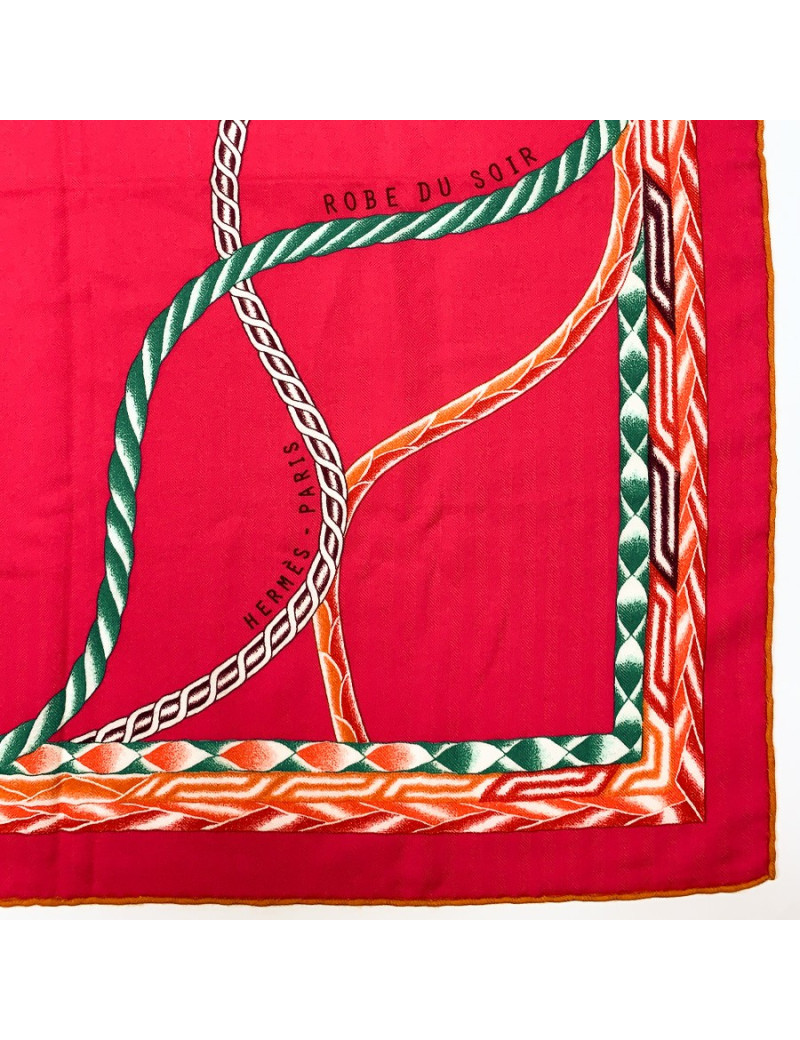 Top Hermes Jaune en soie " Brides de Gala"