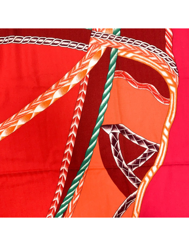 Top Hermes Jaune en soie " Brides de Gala"